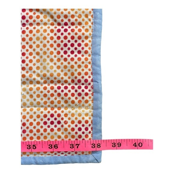 Handmade Cat Kitten Motif Quilt Blue Colors Cat Design Quilting 52"x38" - Picture 4 of 10